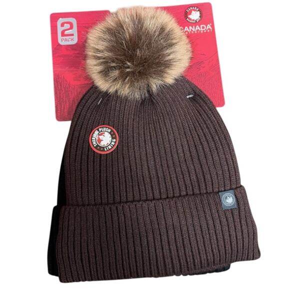 Canada Weathergear Thermal Plush Lined Beanies Set main image 4